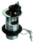 1 1/4" Brass Slotted Poly Plug