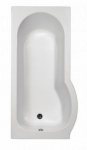 Fresssh Concert 1675X850X750 P -Shaped Shower Bath L/Hand No Taphole White