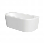 Fresssh D Shaped Bath Panel White