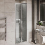 6mm 800 Bifold Door Silver Clear