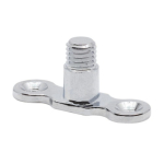 Brass Back Plate Male Iron M10 Chrome