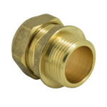 Compression 22mm x 3/4" Male Iron Coupler Taper Thread