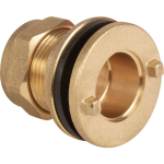 Compression 15mm Straight Tank Connector