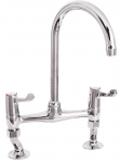 Lever Action 3" Lever Bridge Sink Mixer With Adjustable Centres