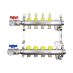 6 Port UFH Distribution Manifold