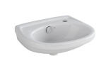 Della / Kiso Round 360mm Cloakroom Room Basin One Taphole White