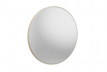Ios 800mm LED Illuminated Circular Mirror Brushed Brass