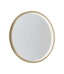 Kilnsea 800mm LED Illuminated Circular Mirror Brushed Brass
