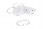 Instinct Shower Curtain Rings (Set Of 12) Clear