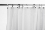 Instinct High Performance Shower Curtain 1800 x 2000mm Drop White