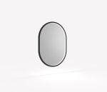 Kilnsea 800 x 600mm LED Illuminated Pill Mirror Black