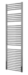 Instinct 25mm Cross Bar Curved Towel Rail 1800 x 500mm Heating Only Chrome