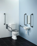 Monaco 2 Doc M Close Coupled Pack White & Grey Rail