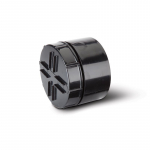 Polypipe 110mm Screwed Access Cap Socket Tail Black