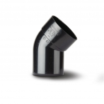 Polypipe 110mm x 135° Soil Offset Bend Single Socket Black