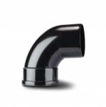 Polypipe 110mm x 92.5° Soil Bend Single Socket Black