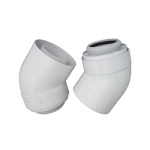 Balanced flue bend, 45°, D=60/100 mm (2)