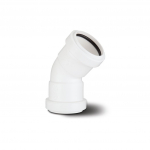 Polypipe 40mm 45°Pushfit Waste Obtuse Bend White