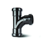 Polypipe 32mm 91.25° Pushfit Swept Tee Black