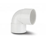 Polypipe 40mm x 90° ABS Knuckle Bend White