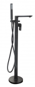 Anston H Pattern Bath Filler (2 Taphole) Matt Black