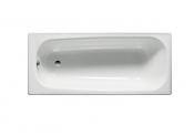 Fresssh Forte 1700 x 700 Plain Steel Bath Two Taphole c/w Feet White