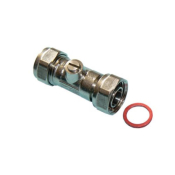 Service Valve 15mm x 1/2inch Coupler Chrome