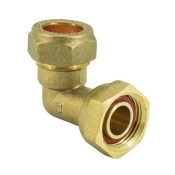 Compression 15mm x 1/2inch Swivel Elbow