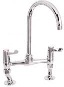 Lever Action 3" Lever Bridge Sink Mixer With Adjustable Centres