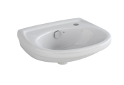 Della / Kiso Round 360mm Cloakroom Room Basin One Taphole White