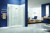Instinct 8 Frameless Sliding Door 1700mm Chrome