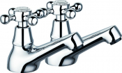 Kensington Cross Bath Taps (Pair) Chrome