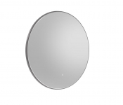 Ios 800mm LED Illuminated Circular Mirror Gunmetal