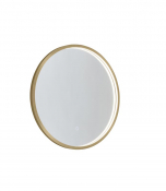 Kilnsea 600mm LED Illuminated Circular Mirror Brushed Brass