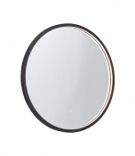 Kilnsea 800mm LED Illuminated Circular Mirror Black