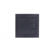 Instinct Nuance Square Dual Flush Button Black