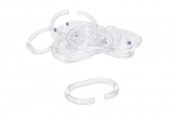 Instinct Shower Curtain Rings (Set Of 12) Clear