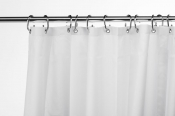 Instinct High Performance Shower Curtain 1800 x 2000mm Drop White