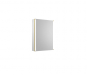 Hanlith 665 x 500 x 130mm  Single Door LED Illuminated Mirror Cabinet Brushed Brass Trim