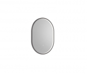 Kilnsea 800 x 600mm LED Illuminated Pill Mirror Gunmetal