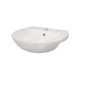 Instinct Semi Recess Basin One Taphole White