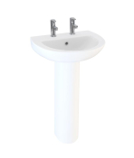 Instinct 450 Basin Only Two Taphole White