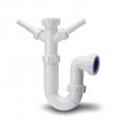 40mm Twin Appliance Trap White