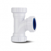 Polypipe 32mm x 91.25° Comp Waste Equal Tee White