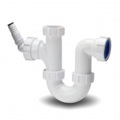 Polypipe 40mm Washing Machine Half Trap C/W Adaptor