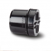 Polypipe 110mm Screwed Access Cap Spigot Tail Black