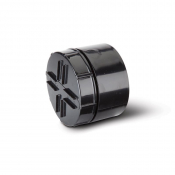 Polypipe 110mm Screwed Access Cap Socket Tail Black
