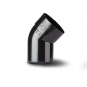 Polypipe 110mm x 135° Soil Offset Bend Single Socket Black