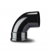 Polypipe 110mm x 92.5° Soil Bend Single Socket Black