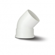 Polypipe 110mm x 135° Soil Bend Single Socket White
